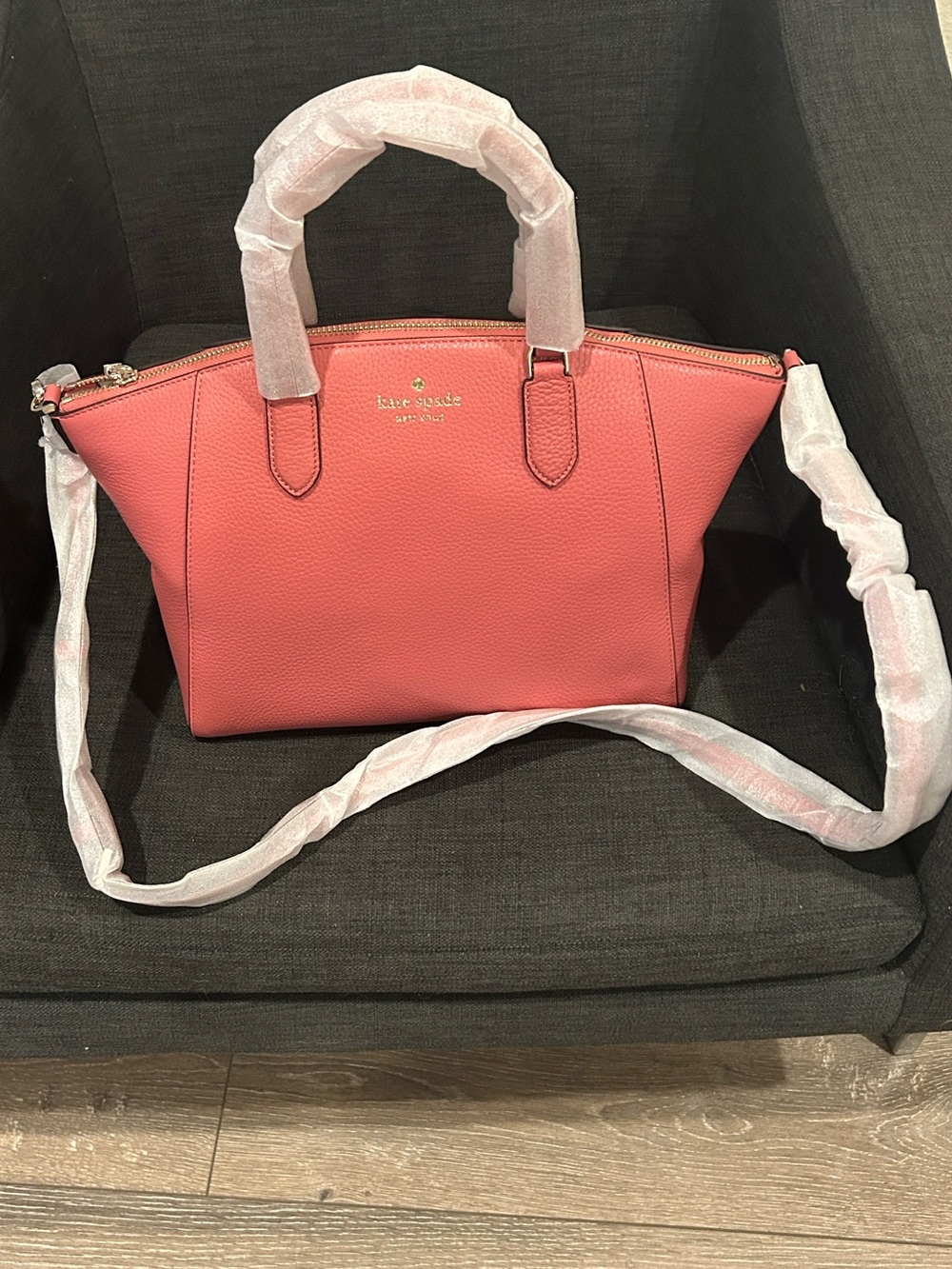 kate spade New York Coral Leather Satchel BRAND NEW!!